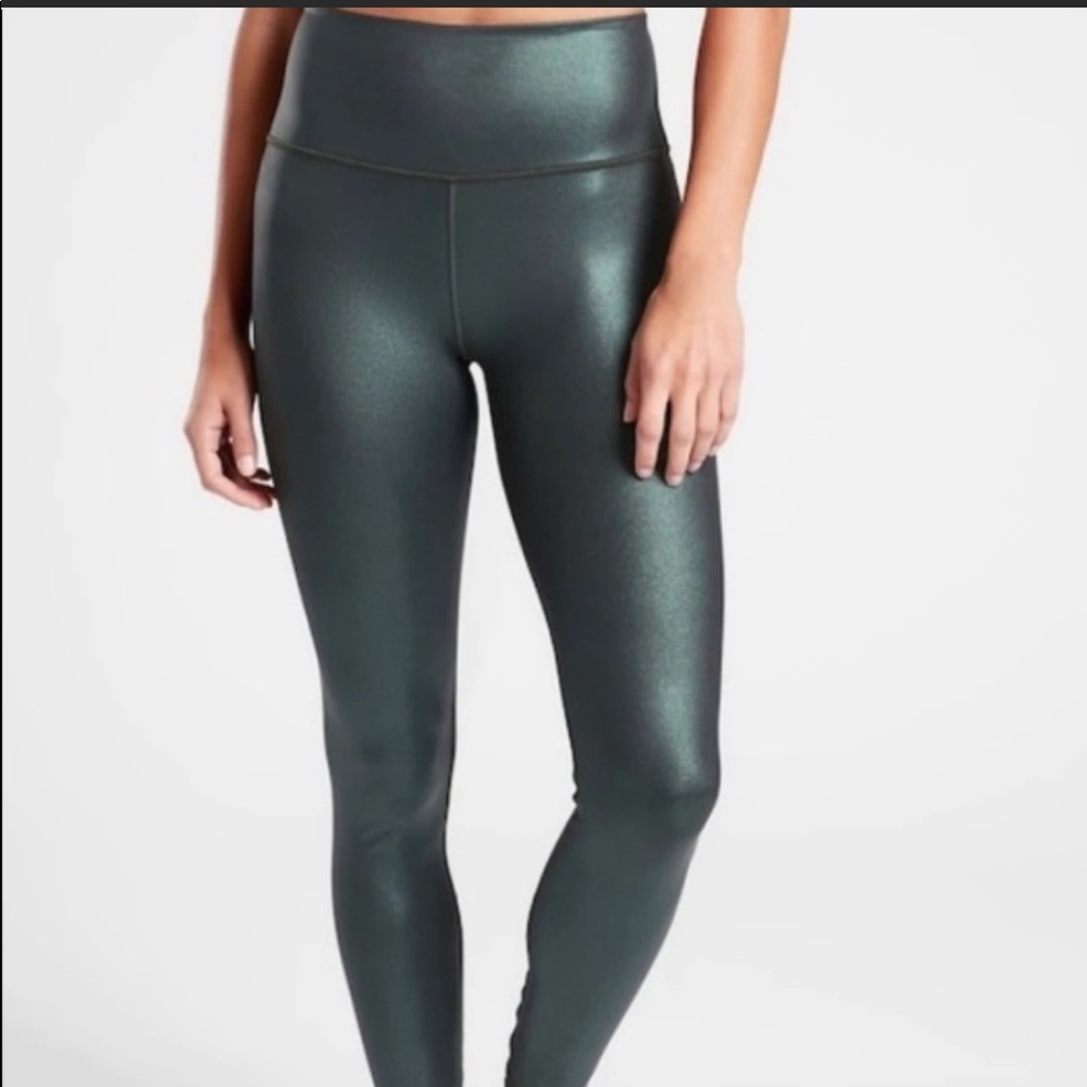 Athleta Elation Ultra High Rise Shimmer Tight Nordic Teal